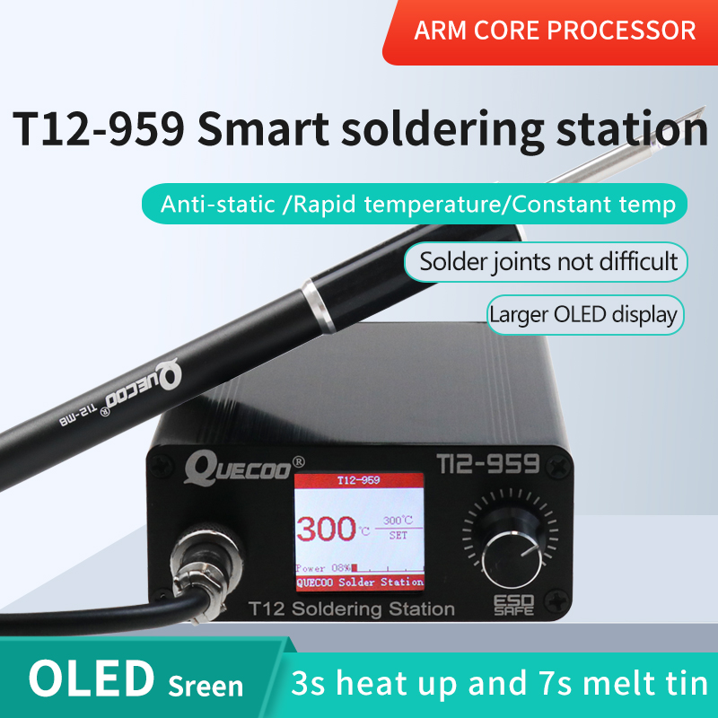 T12-959 V5.1 Bộ Hàn Que Hàn Sắ - đánh giá và giá Soldering Station T12 Oled