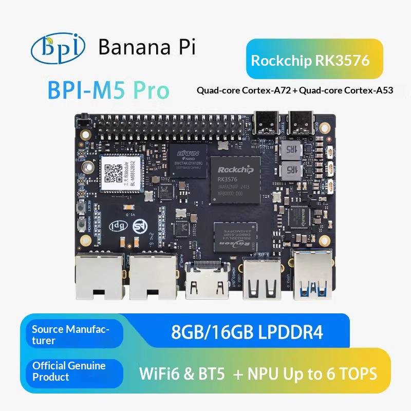 Banana Pi BPI-M5 Pro Rockchip  - đánh giá và giá Banana Pi Bpi-M5