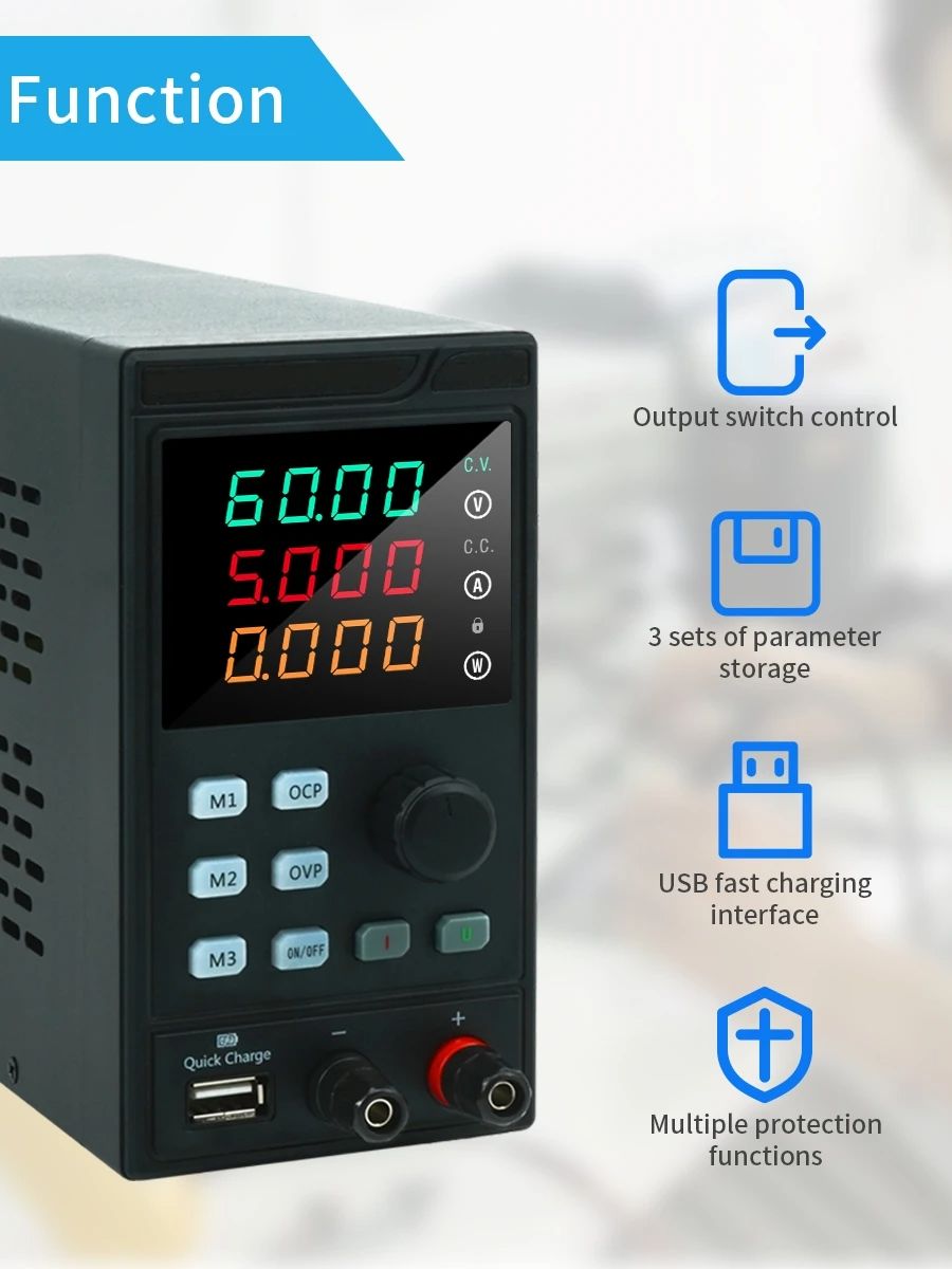 MYAMI 30V 32V 10A with USB/RS4 - đánh giá và giá Programmable Dc Power Supply 60V 5A